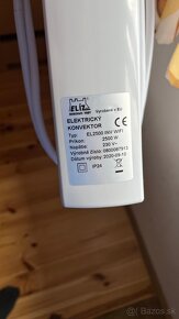 Na predaj elektronický konvektor EL2500 - 3