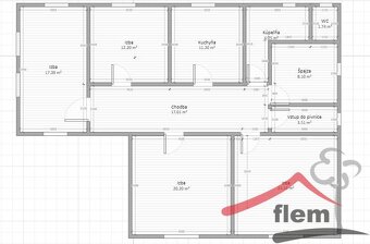 4-izbový RD na predaj, Zlaté Moravce, pozemok 899 m2 - 3