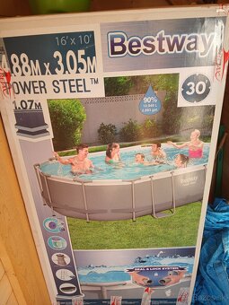 Predám bazén BESTWAY 4.88X3,05X1,07m - 3