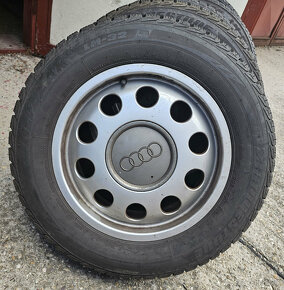 4x disk Audi 6Jx15 ET38 5x100 + 5x Bridgestone 195x65R15 91H - 3