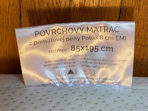 Predám vrchný matrac z pamäťovej peny - 3