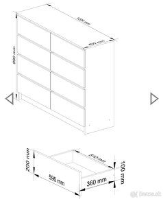 Komoda 8 zásuviek - 3
