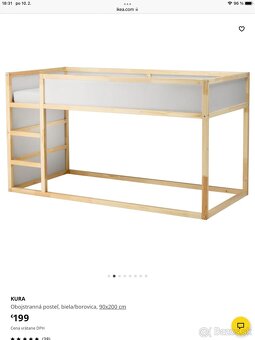 IKEA patrová posteľ KURA - 3