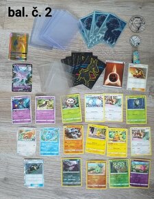 Balíček Pokémon kartičky, mince, odznaky - 3