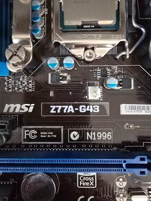 Set MSI - doska, i7 3770 - cpu, 16gb - ram - 3