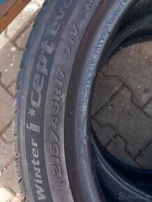 Pneumatiky zimné 2ks - HANKOOK 215/45/R17 - 3