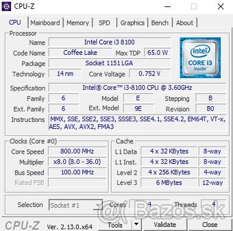 Intel Core i3-8100 (2x) - 3