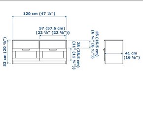 ikea Brimnes, TV stolík - 3