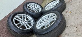 Alu Platin 5x112 a zimné Continental 205/60 R16 - 3