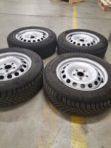 Zimné pneumatiky 195/65 R15 + plechové disky - 3