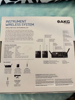 Vysielačka na gitaru,basgitara AKG wms40 mini dual. - 3