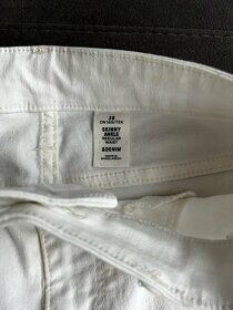 H&M biele nohavice, velkost 28 - 3