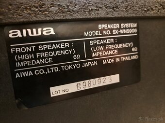 3-pásmové Reproduktory AIWA SUPER Woofer - 3