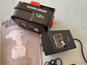 "NOVÁ" BLACK&DECKER batéria A12E a adaptér HKA-15321 za25E - 3