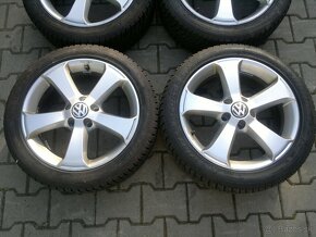 Elektrony VW Golf 5x112 R17, zimne pneu 205/50 r17 - 3