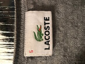 LACOSTE originál merino vlna jemný  pánsky svetrik L/XL - 3