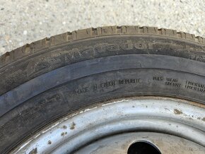 2x plechové disky 5x118 + zimné pneu 195/70r15c - 3