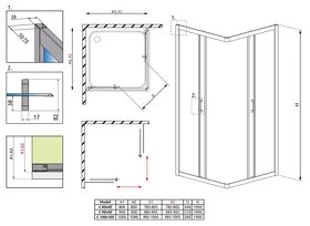 Predám sprchový kút Radaway Premium plus 90x90 - 3