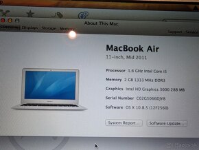 Macbook Air 11 (mid 2011) - zanovna bateria - 3