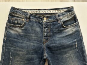 Pánske,kvalitné,štýľové džínsy ICEBERG - veľkosť 32/32 - 3