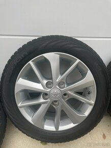 5x114,3 r16 originál Alu disky Toyota + zimné pneu 205/55/16 - 3