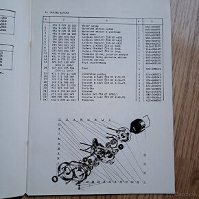 Katalóg náhradných dielov Jawa moped typ 207.500 - 3