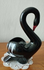 Keramická soška - Čierna labuť - 3