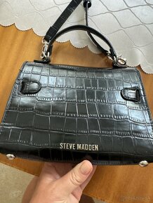 Steve madden  cierna crossbody kabelka na styl hermes - 3