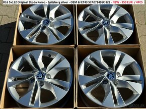 R16 5x112 Original Skoda Karoq - Spitzberg / nove / dph - 3