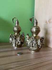 Tekvička WuLou s 8 nesmrteľnými bronz Feng Shui Dekorácia - 3