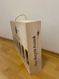 Drevená darčeková kazeta na víno - 3