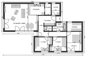 DREVODOM - NÍZKOENERGETICKÝ 4 izbový, 130 m2, okr. Topoľčany - 3