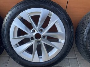 Orig.skoda alu disky 5x112 205 55 R17 Zimné - 3