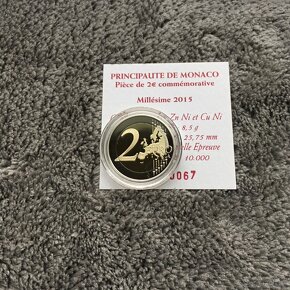 2 euro Monaco/Monako Proof 2015 RARE - 3