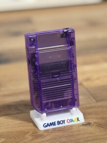 Nintendo Gameboy - IPS Display - fialovy priehladny - 3