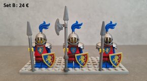 LEGO LIONS KNIGHT minifigúrky, vojsko, kone - 3