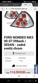 Nové nepoužité zadné svetlá mondeo mk3 - 3