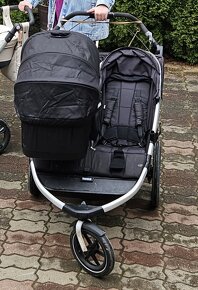 Thule urban glide double + jedna korbička pre novorodenca - 3