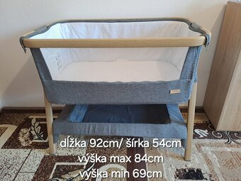 Cestovná postieľka CoZee bedside crib - 3