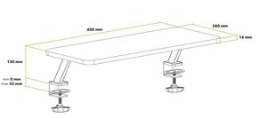 Podstavec pod monitor 13 – 32" - Nosnost 20Kg - 3