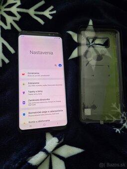 Samsung S8+ čierny v zachovalom stave na displeji fólia a no - 3