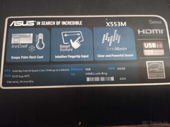 Notebook ASUS X553M - 3