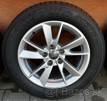 5x112 R16 7J ET35 Audi A4 B9 + 205/60 R16 letné (2024) - 3