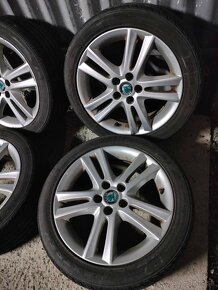 4ks alu disky orig. Škoda 5x100 r16 pneu 205/45 r16 6mm - 3