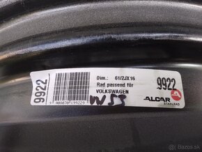 Plechové disky 5x112 R16 - VW, Seat - 3