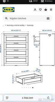 Komoda biela IKEA - 3