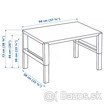 Predám výškovo nastavitelný stôl IKEA PÅHL - 3