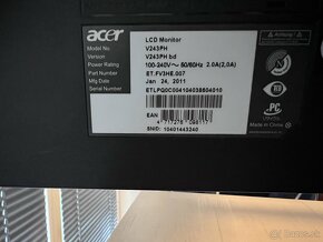 LCD monitor Acer V243PH - 3