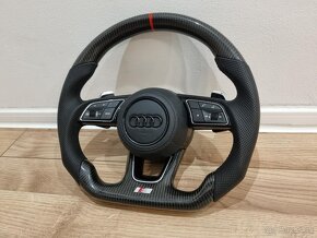 AUDI VOLANT KARBONOVY RS ZKOSENY s airbagom - 3