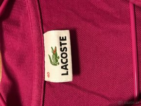 LACOSTE originál fuksia damske tricko - 3